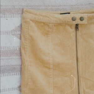 Mustard Corduroy mini skirt